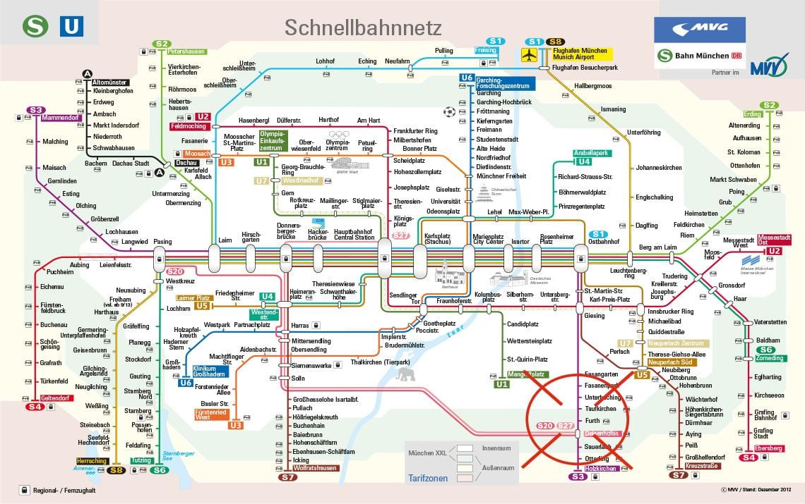 แผนที่ของ mvv เครือข่าย