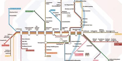 แผนที่ของมิวนิคเบียร์สวน