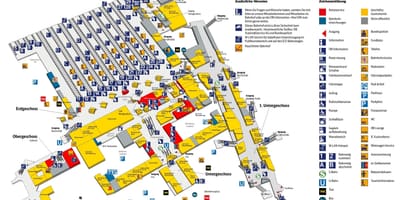 แผนที่ของมิวนิค hbf สถานี