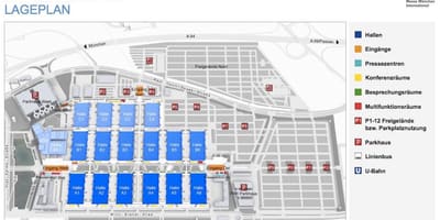 Messe munchen แผนที่