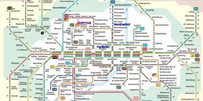 Muenchen s bahn แผนที่