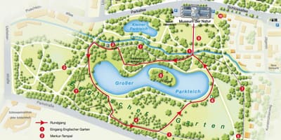 แผนที่ของ englischer garten