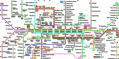 แผนที่ของ munchen เมโทร