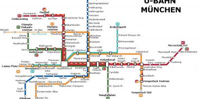 Ubahn แผนที่มิวนิค