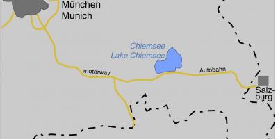 แผนที่ ofmunich ทะเลสาบนั่น 