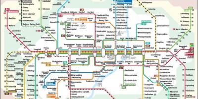 München แผนที่รถไฟใต้ดิน