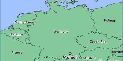 มิวนิคเยอรมันอยู่บนแผนที่